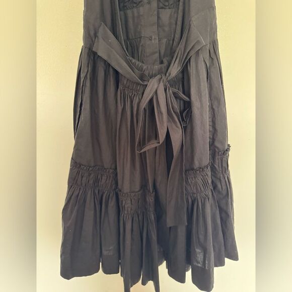 Anthropologie x Maeve Halter Black Tiered Ruffled Sundress Small - Picture 8 of 14